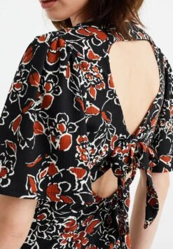 WE FASHION Met Dessin - Robe En Jersey - Black -We Fashion Soldes Boutique c7ba91fe30e746dcb1eae67713393c9d