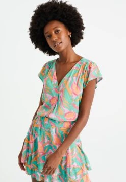 WE FASHION Met Dessin - Blouse - Multicoloured