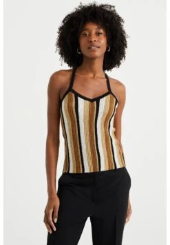 WE FASHION Gebreide Met Dessin - Débardeur - Multicoloured