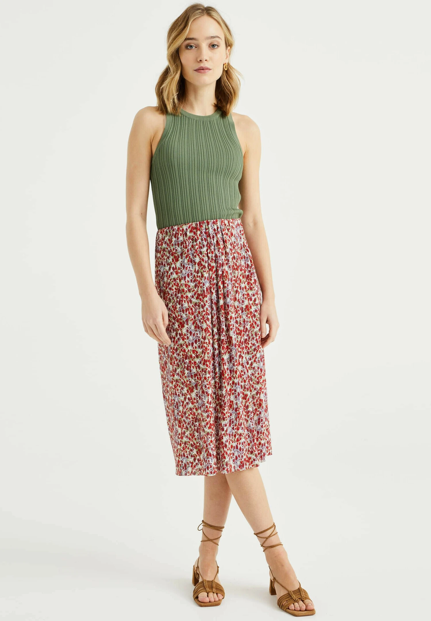 WE FASHION Met Structuur - Débardeur - Green 4 WE FASHION Met Structuur - Débardeur - Green – Image 2