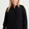 WE FASHION Curve - Chemisier - Black -We Fashion Soldes Boutique cf94f75ef0164bfdaf3288288ad8d0a8