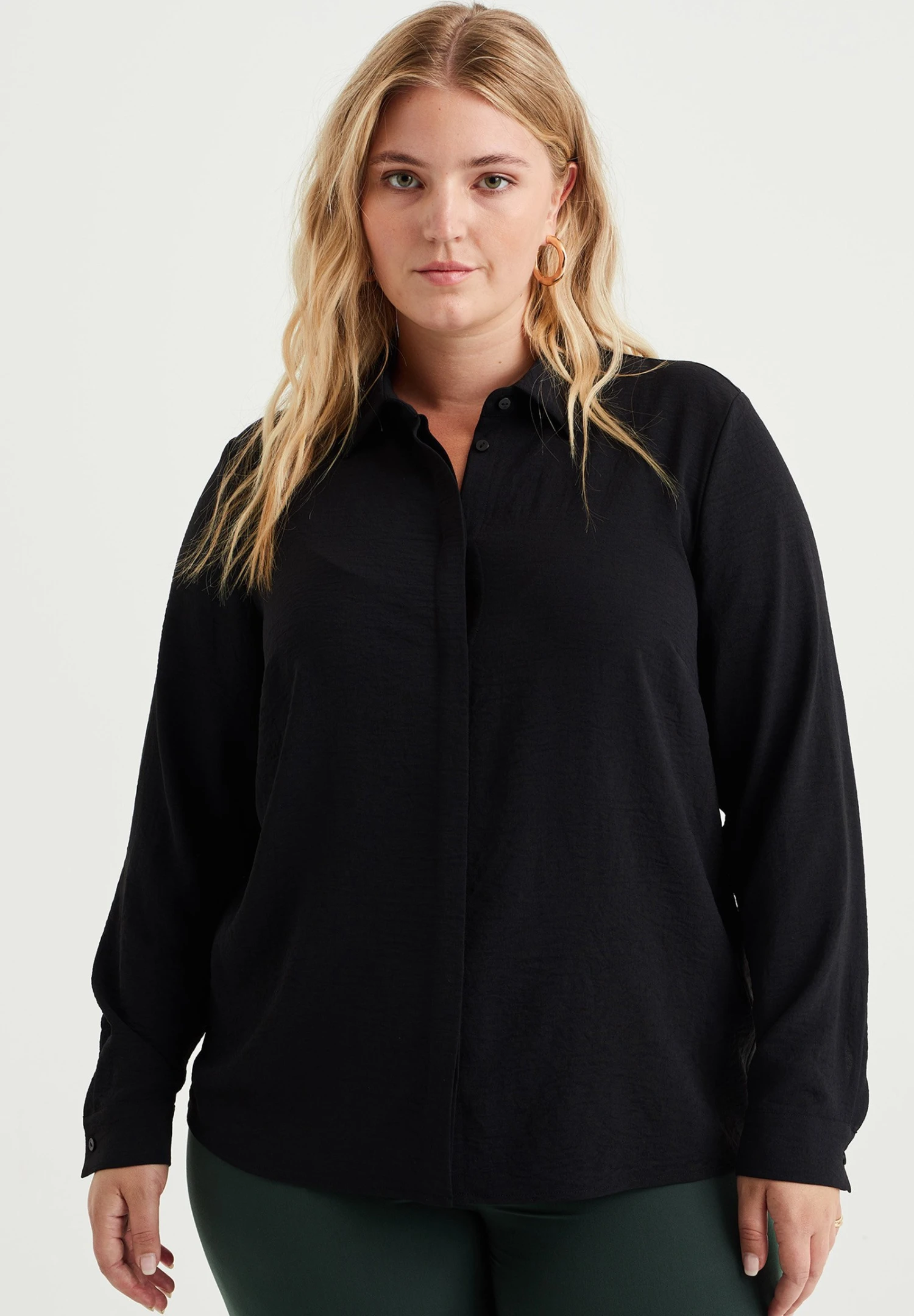 WE FASHION Curve - Chemisier - Black 3 WE FASHION Curve - Chemisier - Black