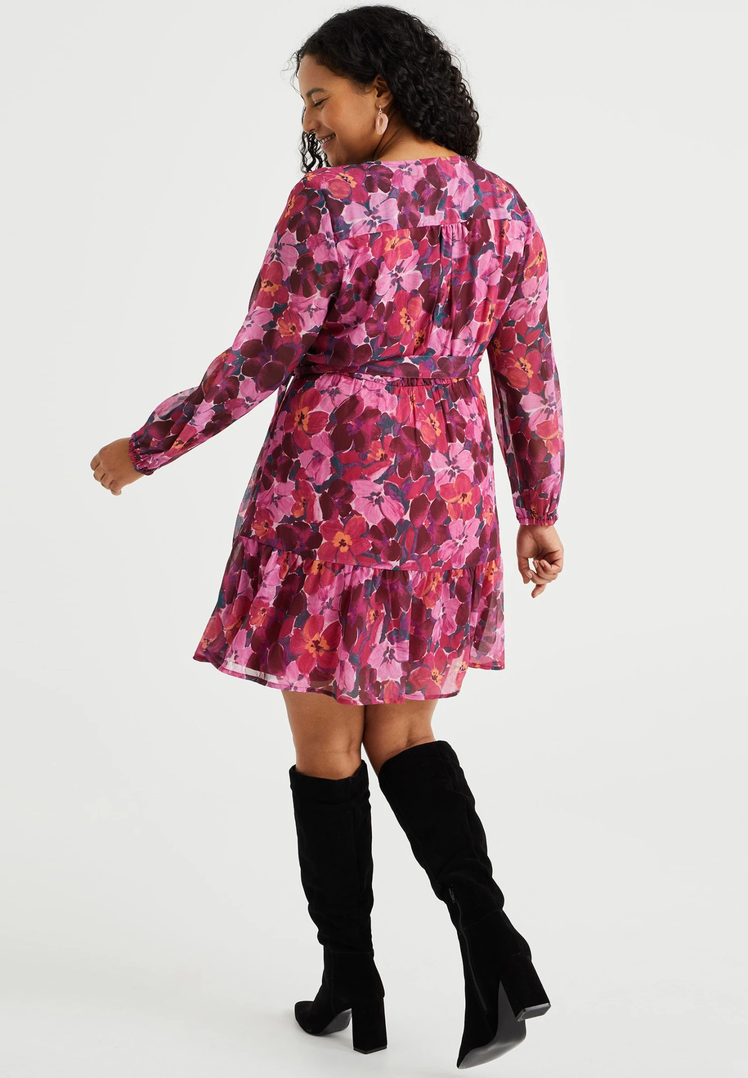 WE FASHION Curve - Robe De Jour - Pink 4 WE FASHION Curve - Robe De Jour - Pink – Image 2