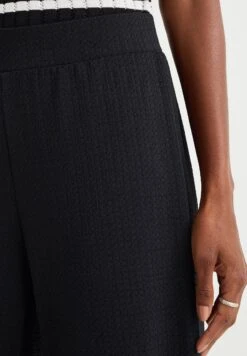 WE FASHION Wide Leg Met Structuur - Pantalon Classique - Black -We Fashion Soldes Boutique d0ece679c8b940719a8be6f8c1484074