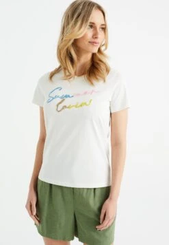 WE FASHION T-Shirt Imprimé - White