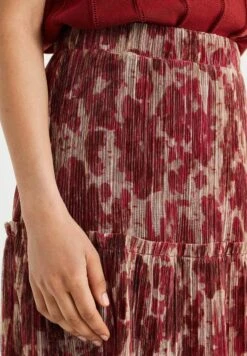 WE FASHION Met Dessin - Jupe Plissée - Red -We Fashion Soldes Boutique d2b707ffce4040b98a1676df4eec68bc