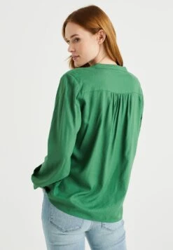 WE FASHION Met Glittergaren - Blouse - Green -We Fashion Soldes Boutique d319e1e3dc8f428fbfc4fd00834d69ee