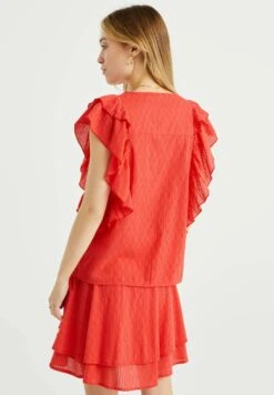 WE FASHION Met Dessin - Blouse - Red -We Fashion Soldes Boutique d6be51d950ad47f9a00e23cf0a768ba6