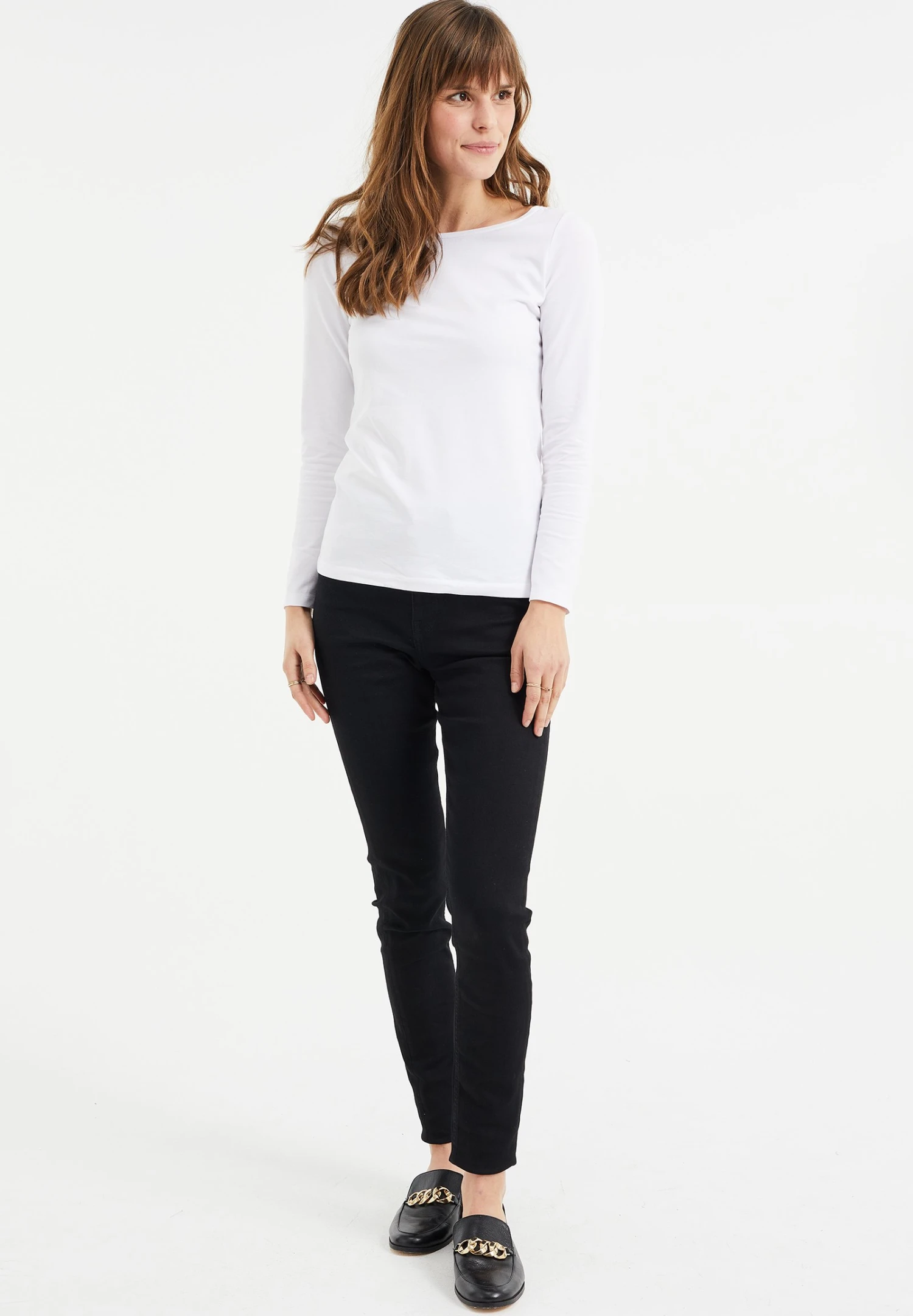 WE FASHION T-Shirt À Manches Longues - White 4 WE FASHION T-Shirt À Manches Longues - White – Image 2