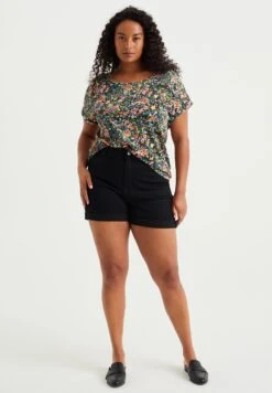 WE FASHION Met Dessin-Curve - T-Shirt Imprimé - Multicoloured -We Fashion Soldes Boutique d926d12c268a4f7eb3aa4277453e2a8f