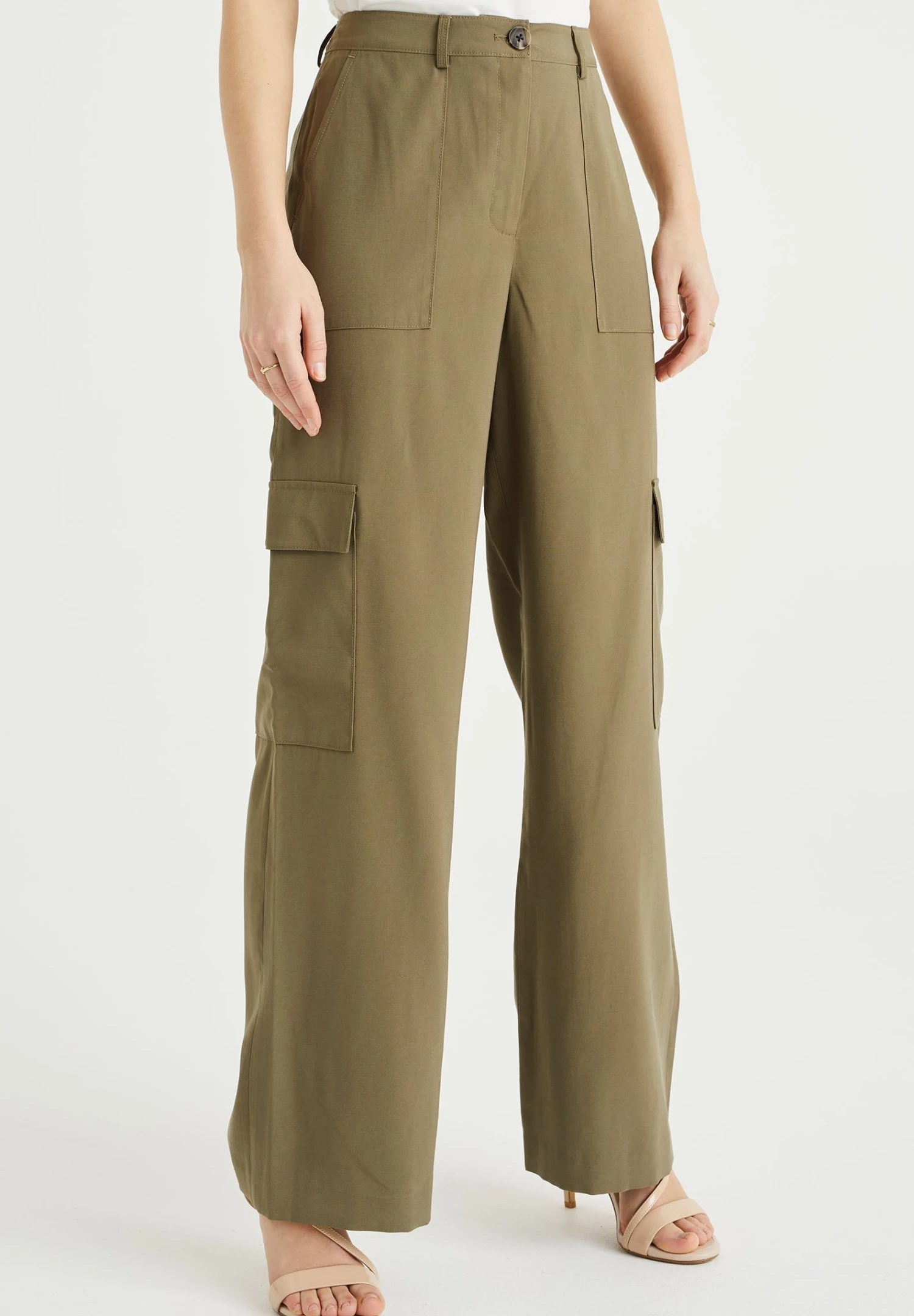 WE FASHION Pantalon Cargo - Green 3 WE FASHION Pantalon Cargo - Green