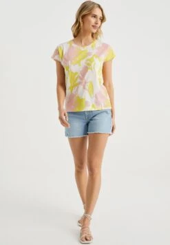 WE FASHION Met Dessin - T-Shirt Imprimé - Yellow -We Fashion Soldes Boutique db99435a569046ba975b27499c6b1001
