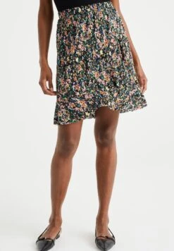 We Fashion Soldes Boutique 2 WE FASHION Rok Met Dessin - Jupe Trapèze - Black