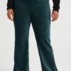 WE FASHION Flared Van Ribstof - Curve - Pantalon Classique - Green -We Fashion Soldes Boutique e16c4639f0b44f2da69f123d54608651