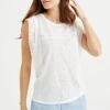 WE FASHION Met Broderie Anglaise - T-Shirt Imprimé - White -We Fashion Soldes Boutique e2a3d3149e9546248f997f235b7dfda8