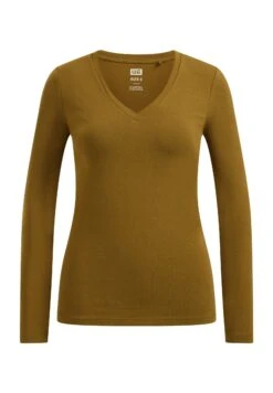 WE FASHION Aus Bio - T-Shirt À Manches Longues - Green -We Fashion Soldes Boutique e43079ad6f25451f802013b9f97432f9