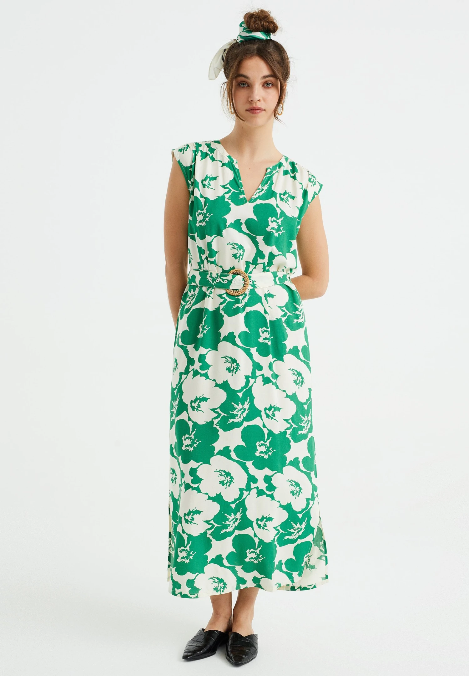 WE FASHION Met Dessin - Robe De Jour - White 3 WE FASHION Met Dessin - Robe De Jour - White