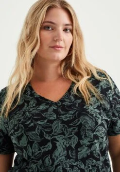 WE FASHION Curve - T-Shirt Imprimé - Green -We Fashion Soldes Boutique e7e1e1c8e5334cda8b2d9ed5f9fc465e