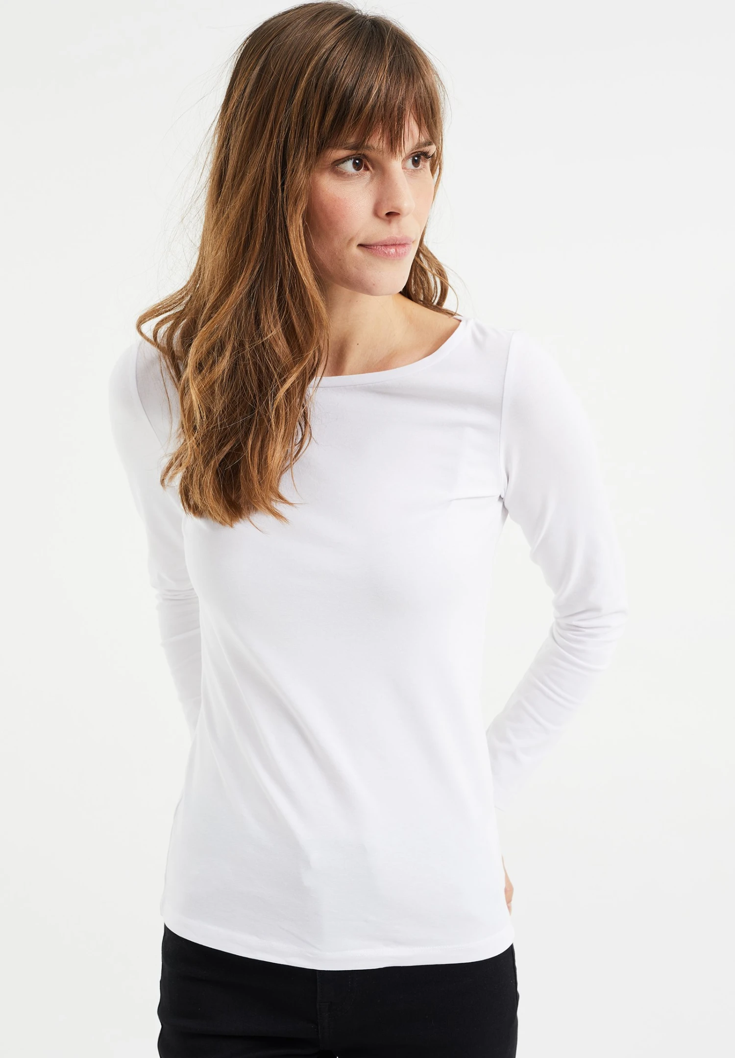 WE FASHION T-Shirt À Manches Longues - White 3 WE FASHION T-Shirt À Manches Longues - White