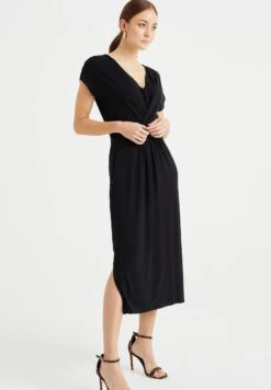 WE FASHION Met Plooidetail - Robe De Jour - Black