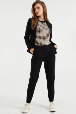 WE FASHION Chino - Black -We Fashion Soldes Boutique e9234b2daed6448abb057c66429139bb