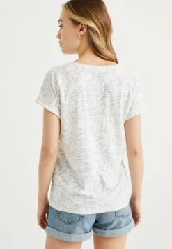 WE FASHION Met Glittergaren - T-Shirt Imprimé - White -We Fashion Soldes Boutique ea662ddb472246129e4f811d0a2612a1