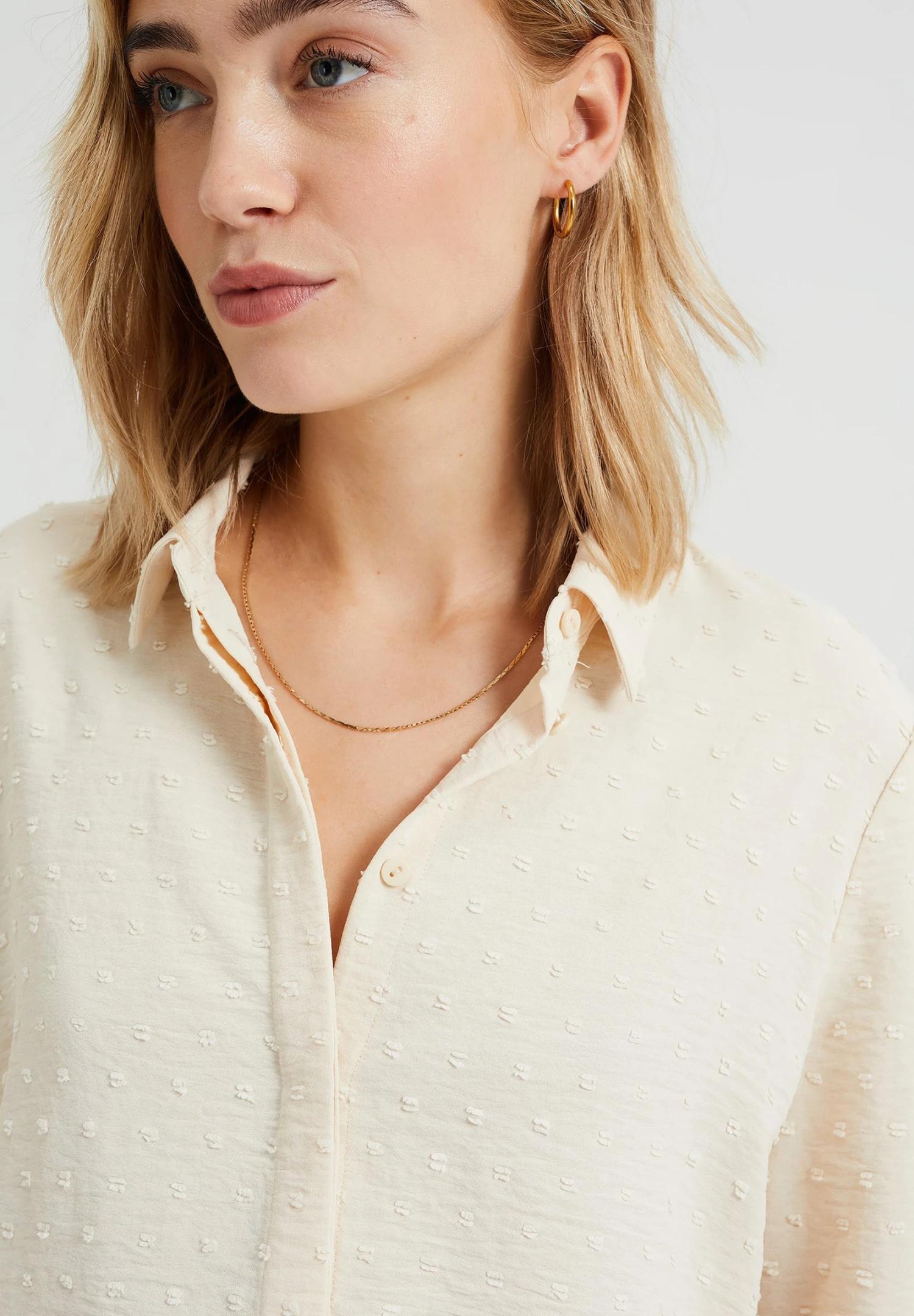 WE FASHION Met Structuur - Chemisier - White 6 WE FASHION Met Structuur - Chemisier - White – Image 4