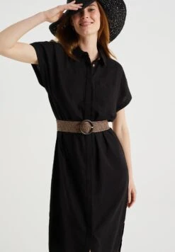 WE FASHION Van - Robe Chemise - Black 12 WE FASHION Van - Robe Chemise - Black -We Fashion Soldes Boutique ebfc4afe8c9f4f43901ecf18f97bc7e4