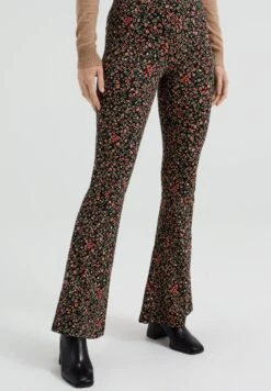 WE FASHION Flared - Collants - Black