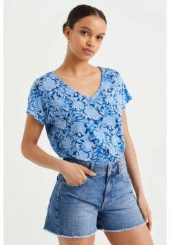 WE FASHION T-Shirt Imprimé - Blue