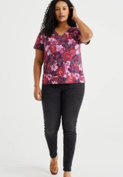 WE FASHION Met Dessin - Curve - T-Shirt Imprimé - Multi Coloured -We Fashion Soldes Boutique ee7188a71ca147eeacb053c6e36be5f4