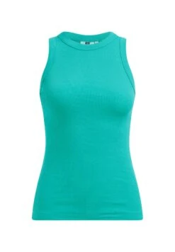 WE FASHION Singlet Van Ribstof - Débardeur - Green -We Fashion Soldes Boutique ee79042da175484ab4e1a15b117c3536