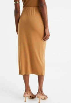 WE FASHION Jupe Crayon - Brown -We Fashion Soldes Boutique efdbb191883c4ae486b536d4955f730f