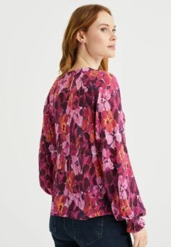 WE FASHION Plissé Met Dessin - Blouse - Multicoloured -We Fashion Soldes Boutique f102c0a9f95e4dc490b0aefcbce1e27d