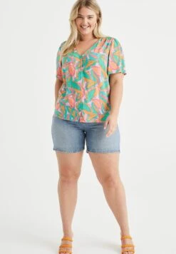 WE FASHION Met Dessin - Curve - Blouse - Multicoloured 9 WE FASHION Met Dessin - Curve - Blouse - Multicoloured -We Fashion Soldes Boutique f2123a36dfeb4f7a96d47c7379f1b4a4