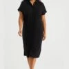 WE FASHION Curve - Robe Chemise - Black 1 WE FASHION Curve - Robe Chemise - Black -We Fashion Soldes Boutique f2f4ac0621f44b708c2d871f50741088