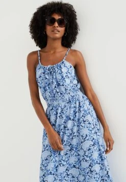 WE FASHION Met Dessin - Robe De Jour - Blue -We Fashion Soldes Boutique f3235514754045fd9a1bfb0c434add93