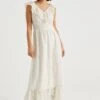 WE FASHION Met Dessin - Robe Longue - White -We Fashion Soldes Boutique f4c6a2cceb8e4933837bdf131d8b70f2