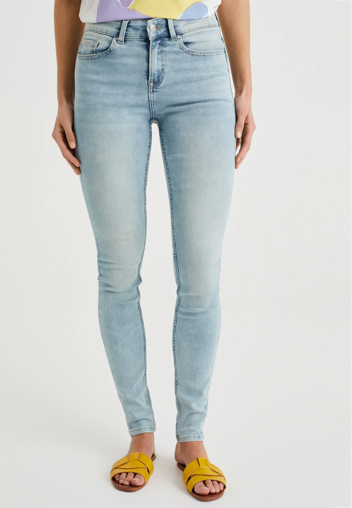 WE FASHION Mid Rise Super Met Comfort-Stretch - Jeans Skinny - Blue 3 WE FASHION Mid Rise Super Met Comfort-Stretch - Jeans Skinny - Blue