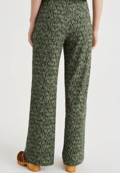 WE FASHION Wide Leg Met Dessin - Pantalon Classique - Green -We Fashion Soldes Boutique f6c5ed8289e54792a6fc3f23573899b4