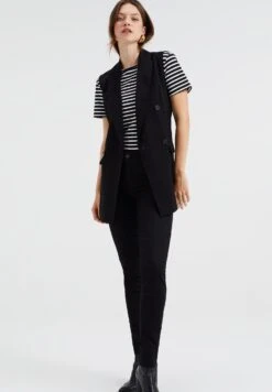 WE FASHION High Rise - Jeans Skinny - Black -We Fashion Soldes Boutique f7ba83597b3a4f0ca251e39246efcc79