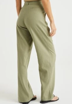 WE FASHION Met Ceintuur - Pantalon Classique - Green -We Fashion Soldes Boutique f813cd3d6b45406cba7c7753205228c7