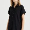 WE FASHION Met Structuur - Chemisier - Black -We Fashion Soldes Boutique f8d99ec641c4466485e96f3106460339