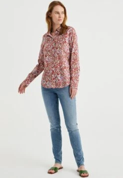 WE FASHION Met Dessin - Chemisier - Red -We Fashion Soldes Boutique f974145b85af45aab05c964abb1c5ce3