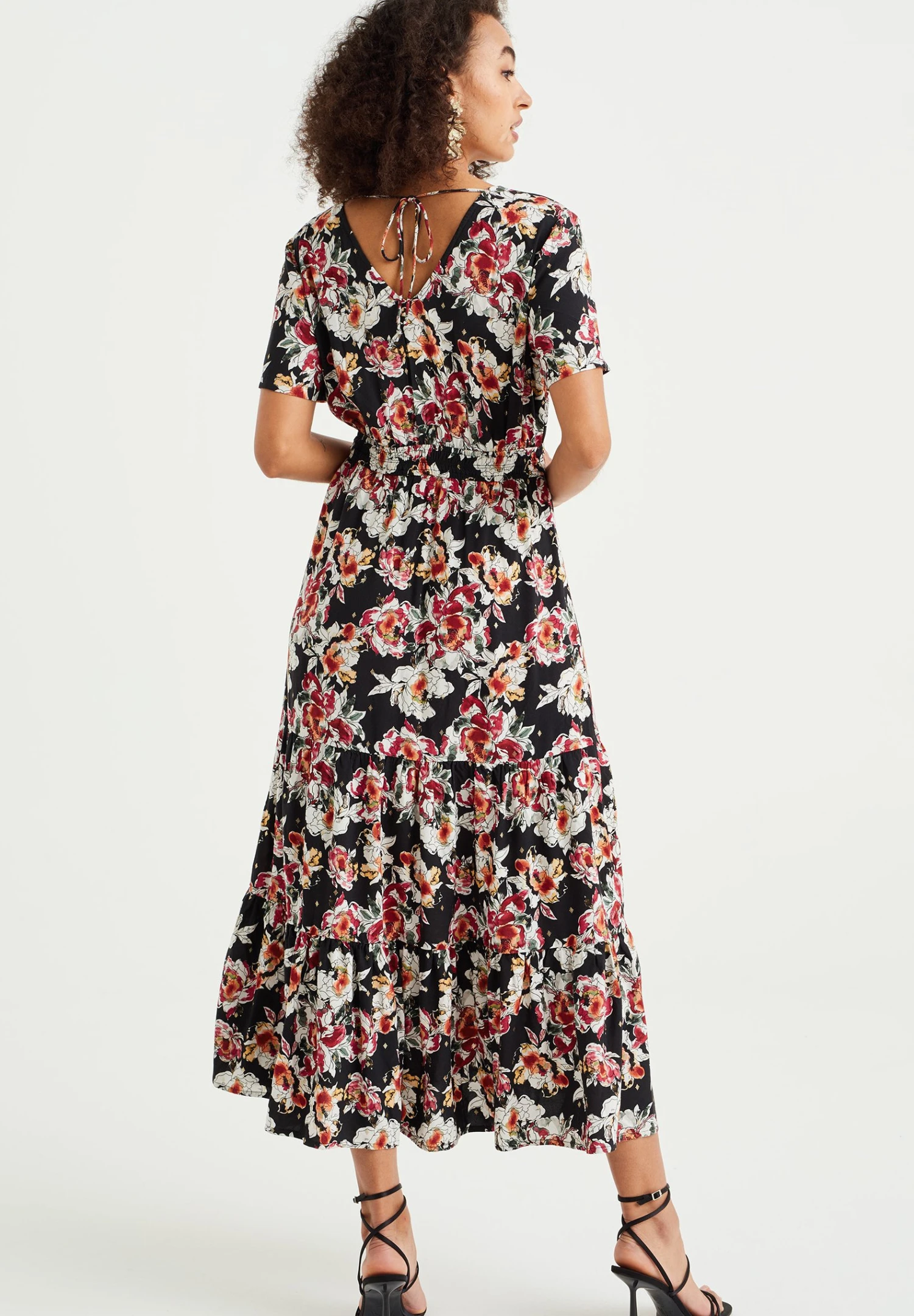 WE FASHION Met Dessin - Robe Longue - Black 4 WE FASHION Met Dessin - Robe Longue - Black – Image 2