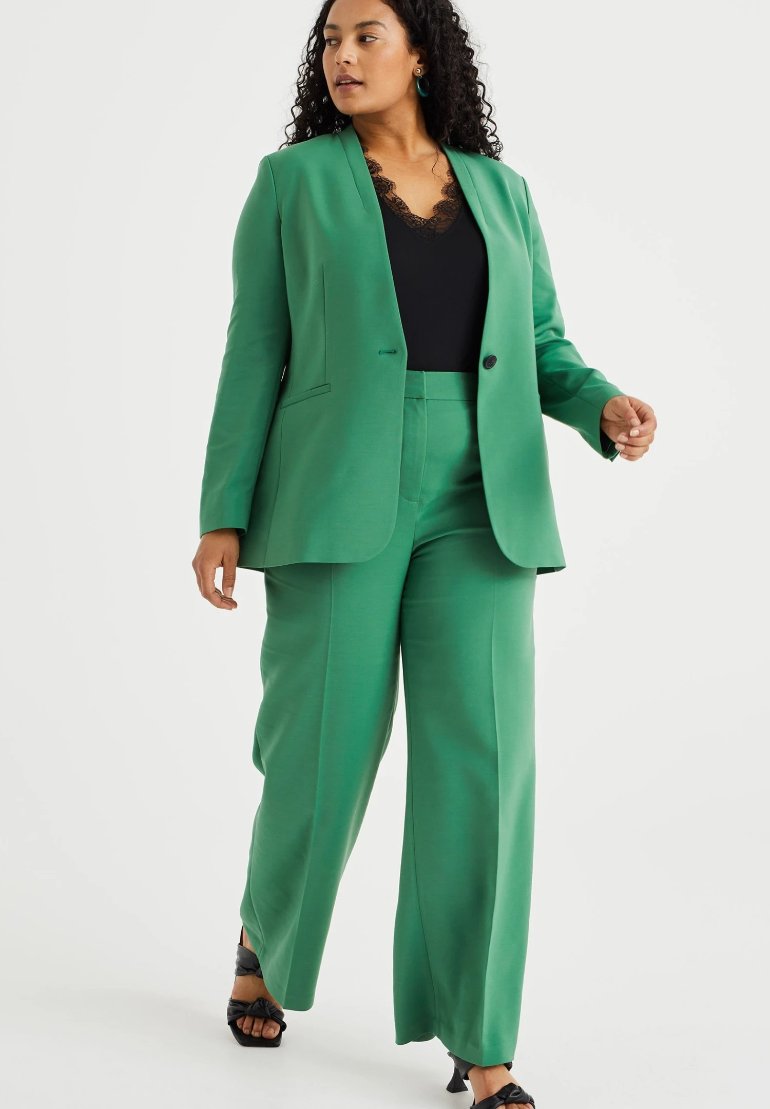 WE FASHION Regular Fit Curve - Pantalon Classique - Green 4 WE FASHION Regular Fit Curve - Pantalon Classique - Green – Image 2